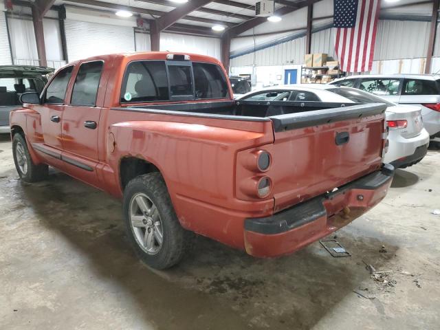 1D7HW58N48S602405 - 2008 DODGE DAKOTA QUAD LARAMIE ORANGE photo 2