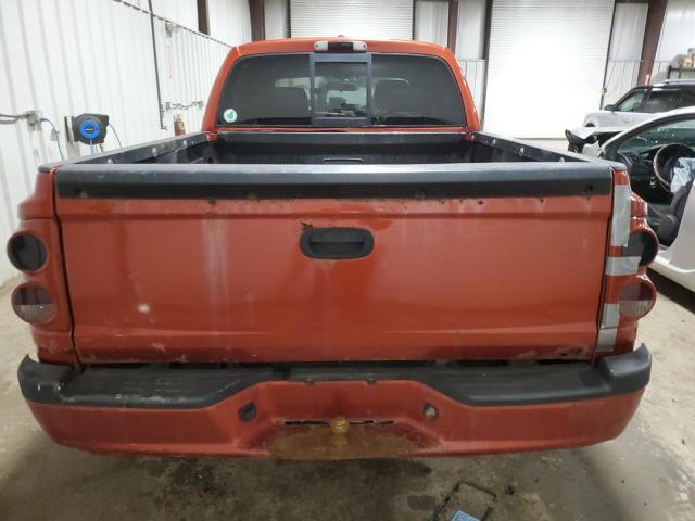 1D7HW58N48S602405 - 2008 DODGE DAKOTA QUAD LARAMIE ORANGE photo 6