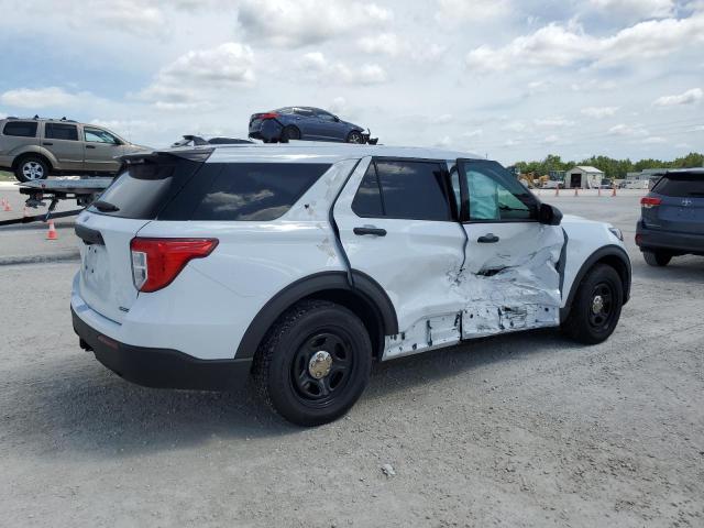 1FM5K8AW0MNA06841 - 2021 FORD EXPLORER POLICE INTERCEPTOR WHITE photo 3