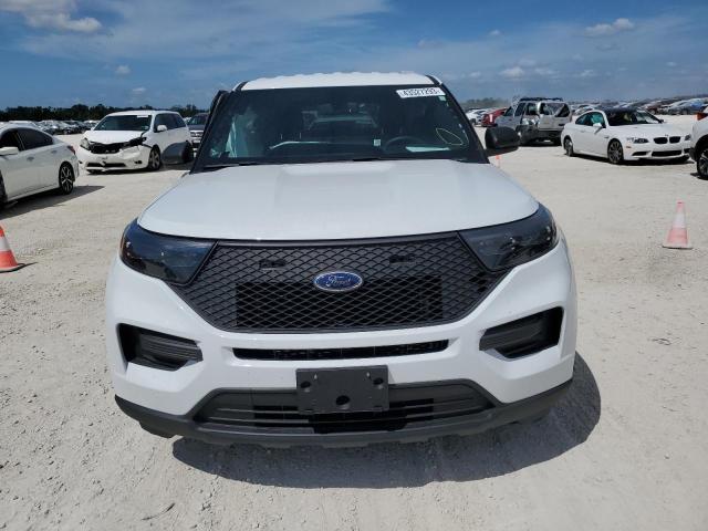1FM5K8AW0MNA06841 - 2021 FORD EXPLORER POLICE INTERCEPTOR WHITE photo 5