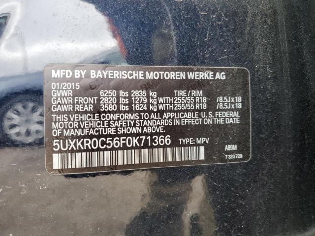 5UXKR0C56F0K71366 - 2015 BMW X5 XDRIVE35I BLUE photo 13