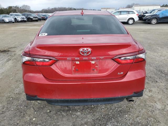 4T1C11AK7PU110137 - 2023 TOYOTA CAMRY LE RED photo 6
