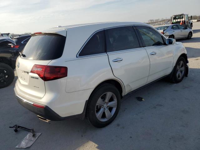 2HNYD2H37CH515959 - 2012 ACURA MDX TECHNOLOGY WHITE photo 3