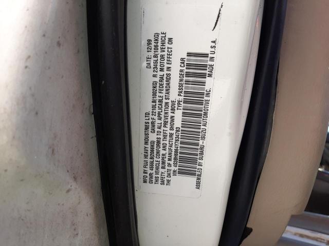 4S3BH6864Y7634783 - 2000 SUBARU LEGACY OUTBACK LIMITED WHITE photo 12