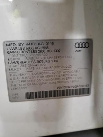 WA1D7AFP3GA100163 - 2016 AUDI Q5 PREMIUM PLUS S-LINE WHITE photo 13