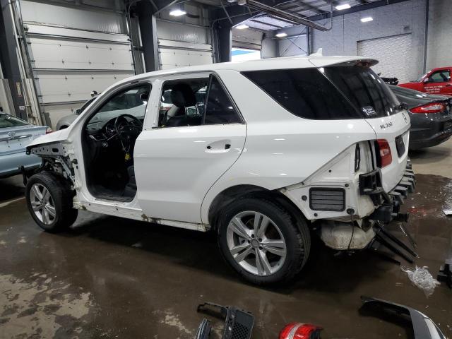 4JGDA5HB0FA592449 - 2015 MERCEDES-BENZ ML 350 4MATIC WHITE photo 2