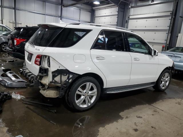 4JGDA5HB0FA592449 - 2015 MERCEDES-BENZ ML 350 4MATIC WHITE photo 3