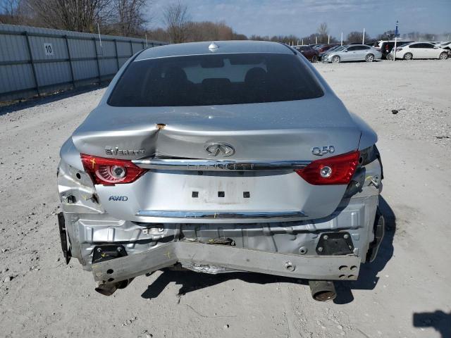 JN1BV7AR5FM417361 - 2015 INFINITI Q50 BASE SILVER photo 6