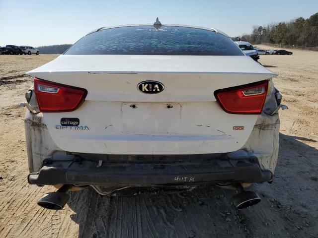 KNAGM4A73F5639309 - 2015 KIA OPTIMA LX WHITE photo 6