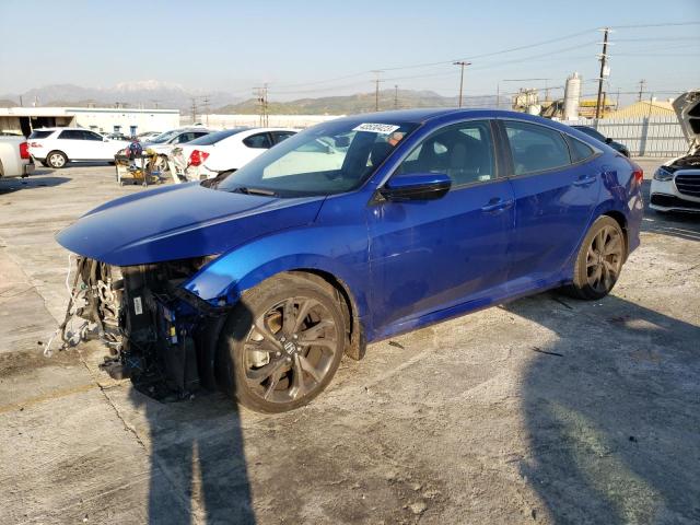 2HGFC2F89LH593451 - 2020 HONDA CIVIC SPORT 蓝色 照片 1