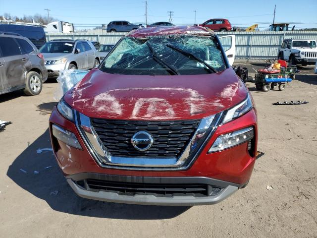 5N1AT3BB6MC710323 - 2021 NISSAN ROGUE SV BURGUNDY photo 5