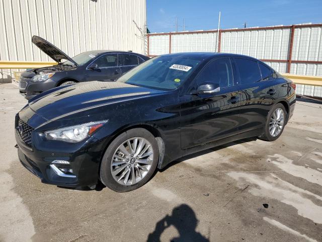 JN1EV7BP3NM310818 - 2022 INFINITI Q50 LUXE BLACK photo 1