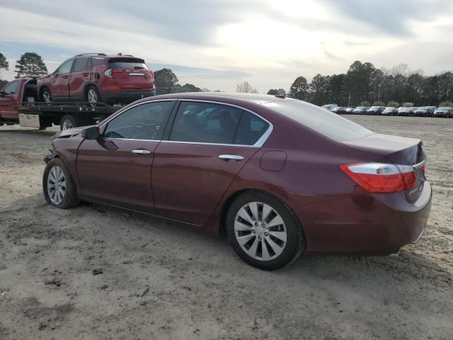 1HGCR3F83EA022403 - 2014 HONDA ACCORD EXL BURGUNDY photo 2