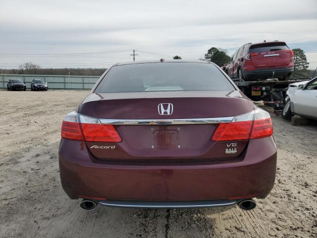 1HGCR3F83EA022403 - 2014 HONDA ACCORD EXL BURGUNDY photo 6