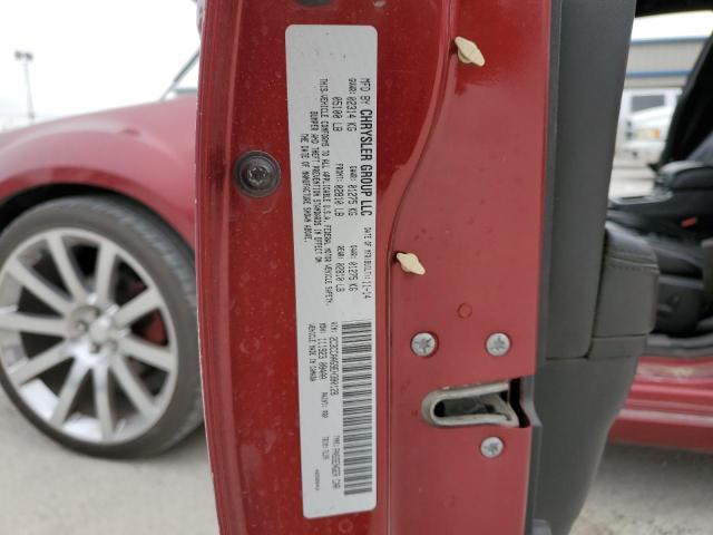 2C3CCAAG9EH380128 - 2014 CHRYSLER 300 RED photo 12