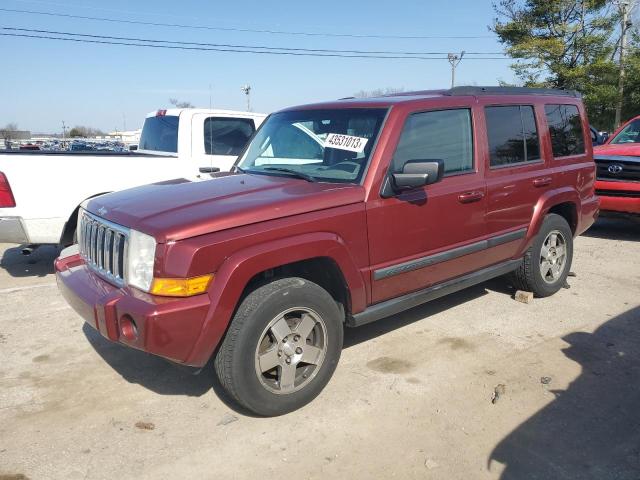 1J8HG48K39C516353 - 2009 JEEP COMMANDER SPORT RED photo 1