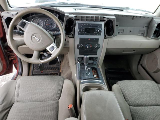 1J8HG48K39C516353 - 2009 JEEP COMMANDER SPORT წითელი ფოტო 8