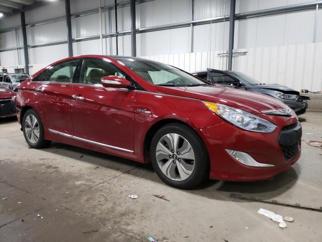 KMHEC4A49DA050784 - 2013 HYUNDAI SONATA HYBRID RED photo 4