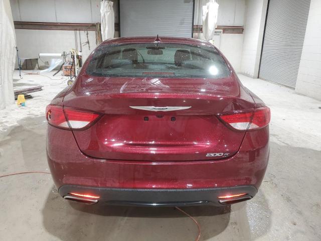 1C3CCCBBXGN134830 - 2016 CHRYSLER 200 S RED photo 6