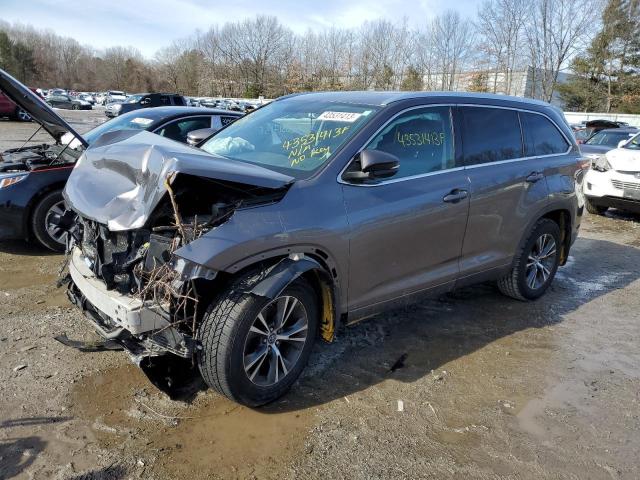 5TDJKRFH2GS503844 - 2016 TOYOTA HIGHLANDER XLE GRAY photo 1