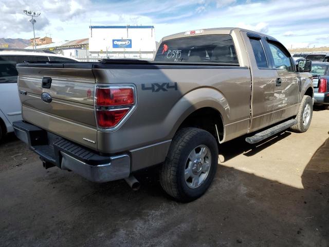 1FTFX1EF0DKE79572 - 2013 FORD F150 SUPER CAB GOLD photo 3