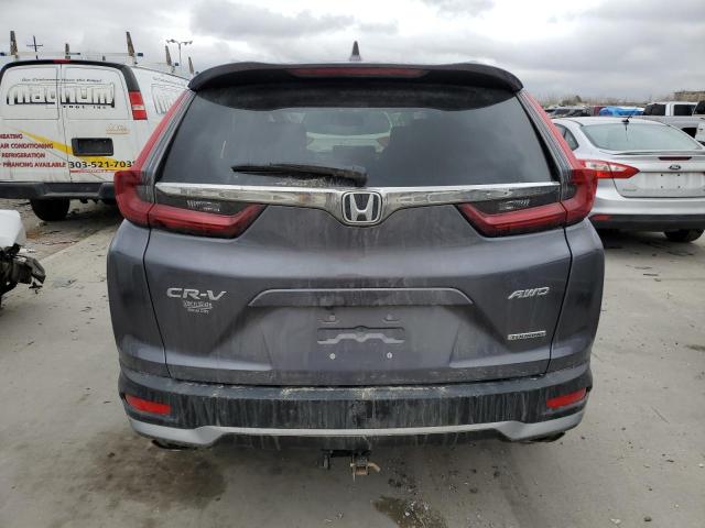 2HKRW2H90MH630176 - 2021 HONDA CR-V TOURING GRAY photo 6