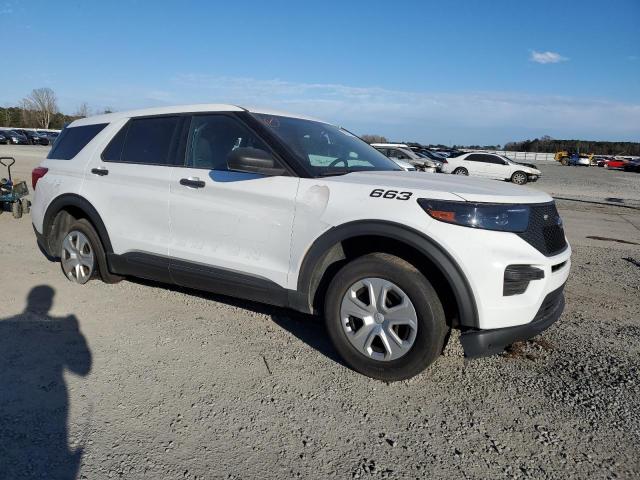 1FM5K8AB1MGB61514 - 2021 FORD EXPLORER POLICE INTERCEPTOR WHITE photo 4
