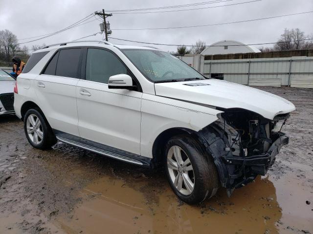 4JGDA5HB6FA551114 - 2015 MERCEDES-BENZ ML 350 4MATIC WHITE photo 4