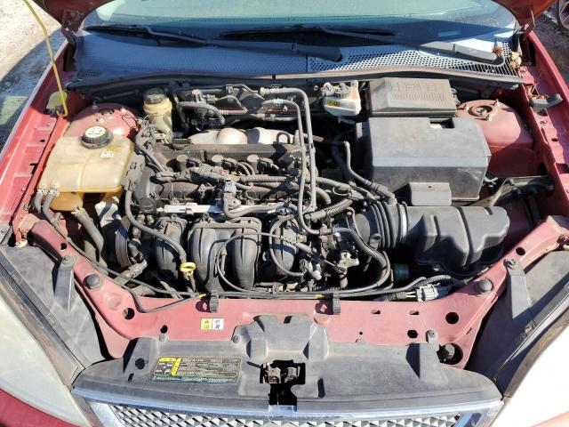 1FAFP34N85W283139 - 2005 FORD FOCUS ZX4 RED photo 11