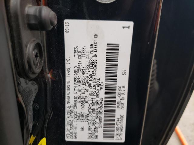 5TFRM5F18EX069462 - 2014 TOYOTA TUNDRA DOUBLE CAB SR/SR5 BLACK photo 12