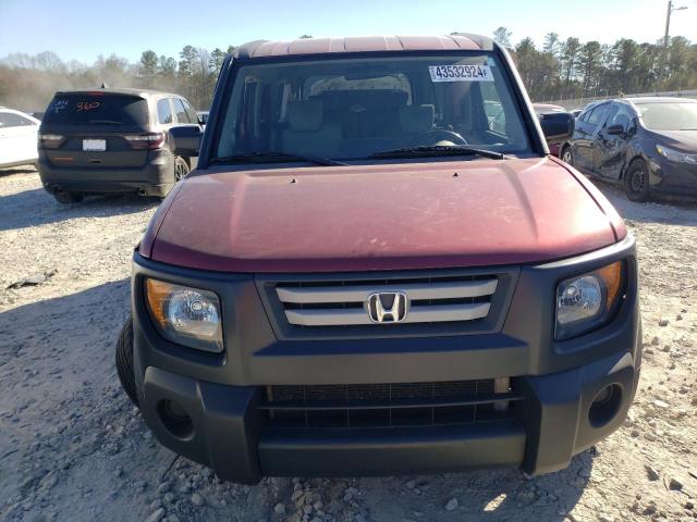 5J6YH187X7L011562 - 2007 HONDA ELEMENT EX BURGUNDY photo 5