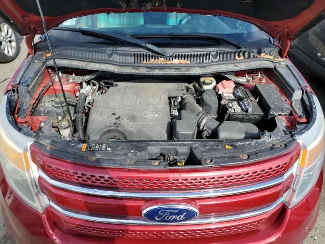 1FM5K8F84EGB14038 - 2014 FORD EXPLORER LIMITED RED photo 11