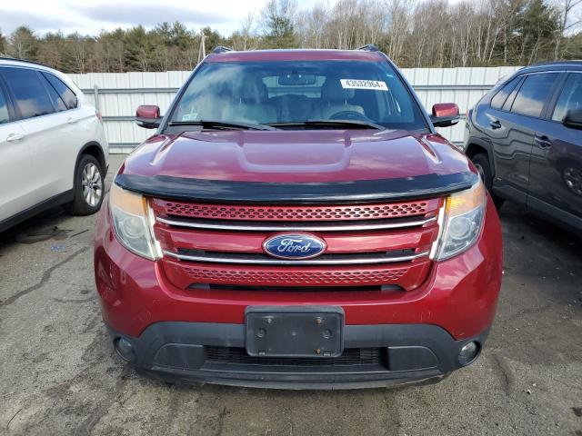 1FM5K8F84EGB14038 - 2014 FORD EXPLORER LIMITED RED photo 5