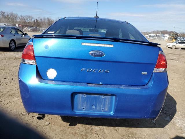 1FAHP3CN0AW223599 - 2010 FORD FOCUS SE BLUE photo 6