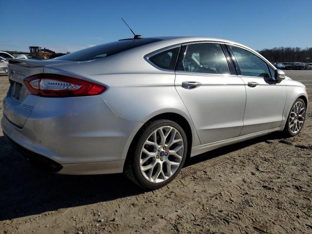 3FA6P0K9XER274658 - 2014 FORD FUSION TITANIUM SILVER photo 3