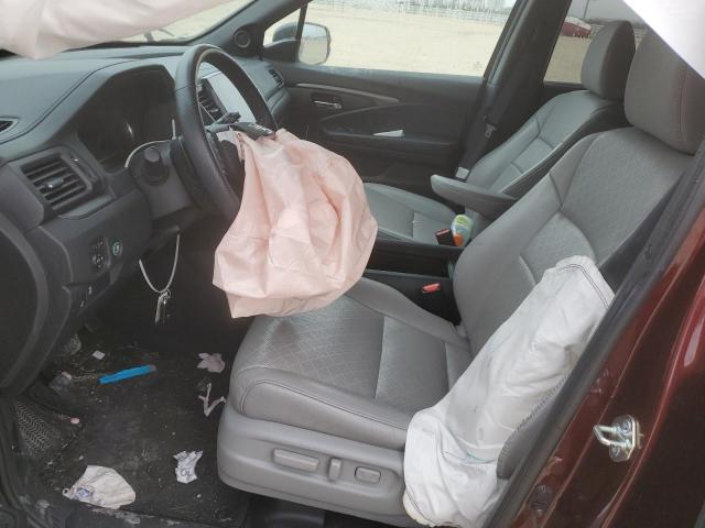 5FNYF7H55LB001855 - 2020 HONDA PASSPORT EXL MAROON photo 7