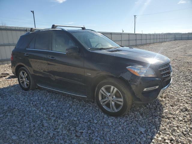 4JGDA5HB1CA031169 - 2012 MERCEDES-BENZ ML 350 4MATIC BLACK photo 4
