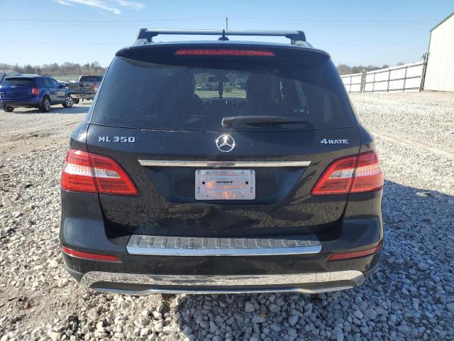 4JGDA5HB1CA031169 - 2012 MERCEDES-BENZ ML 350 4MATIC BLACK photo 6