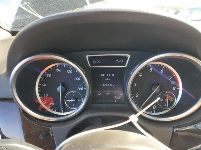 4JGDA5HB1CA031169 - 2012 MERCEDES-BENZ ML 350 4MATIC BLACK photo 9