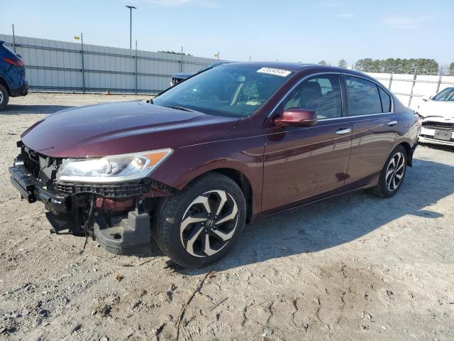 1HGCR2F81GA201696 - 2016 HONDA ACCORD EXL BURGUNDY photo 1