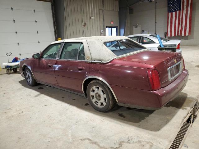 1G6KD54Y52U294553 - 2002 CADILLAC DEVILLE BURGUNDY photo 2