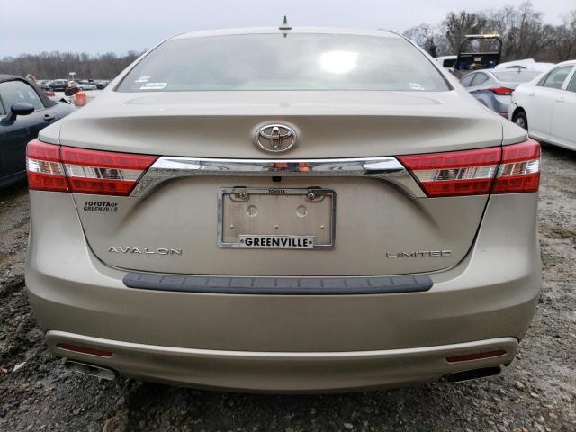 4T1BK1EB5DU035484 - 2013 TOYOTA AVALON BASE GOLD photo 6