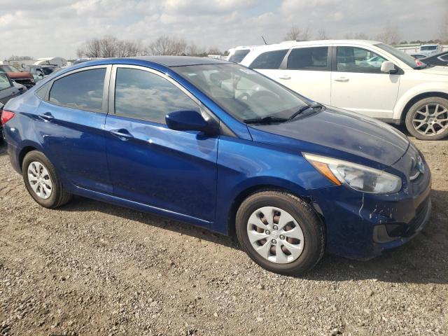 KMHCT4AE2GU062620 - 2016 HYUNDAI ACCENT SE BLUE photo 4