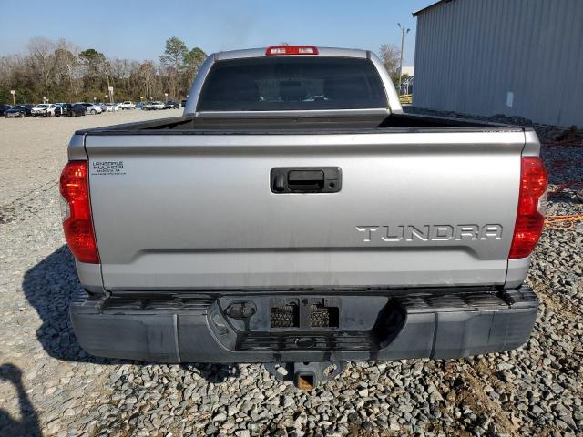 5TFRM5F19EX079093 - 2014 TOYOTA TUNDRA DOUBLE CAB SR/SR5 SILVER photo 6