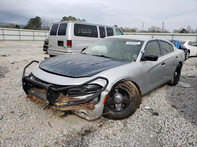 2C3CDXAT5KH579881 - 2019 DODGE CHARGER POLICE SILVER photo 1