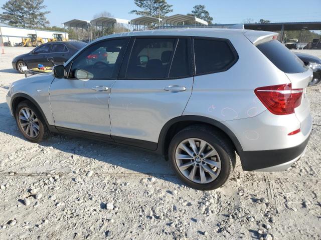 5UXWX9C50E0D22695 - 2014 BMW X3 XDRIVE28I SILVER photo 2