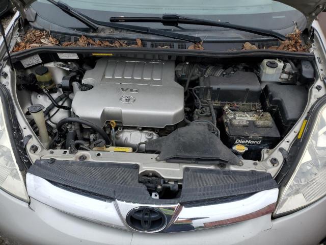 5TDYK4CC9AS321463 - 2010 TOYOTA SIENNA XLE SILVER photo 12