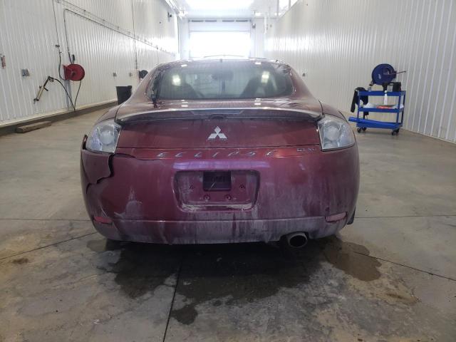 4A3AK34T67E602920 - 2007 MITSUBISHI ECLIPSE GT RED photo 6