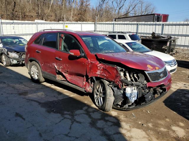 5XYKTCA69FG607263 - 2015 KIA SORENTO LX RED photo 4