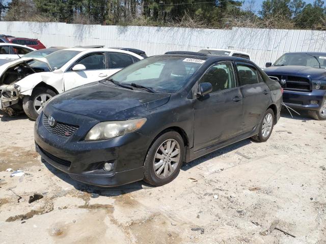 2T1BU40E19C066740 - 2009 TOYOTA COROLLA BASE BLACK photo 1